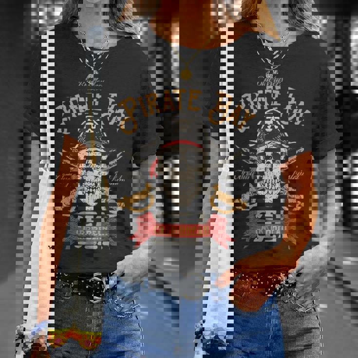 カリブ海 クロスボーン 海賊 Tシャツ 彼女への贈り物