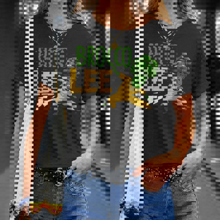 カンフー ブロッコリー ブロッコリー ビーガン 野菜 Tシャツ 彼女への贈り物