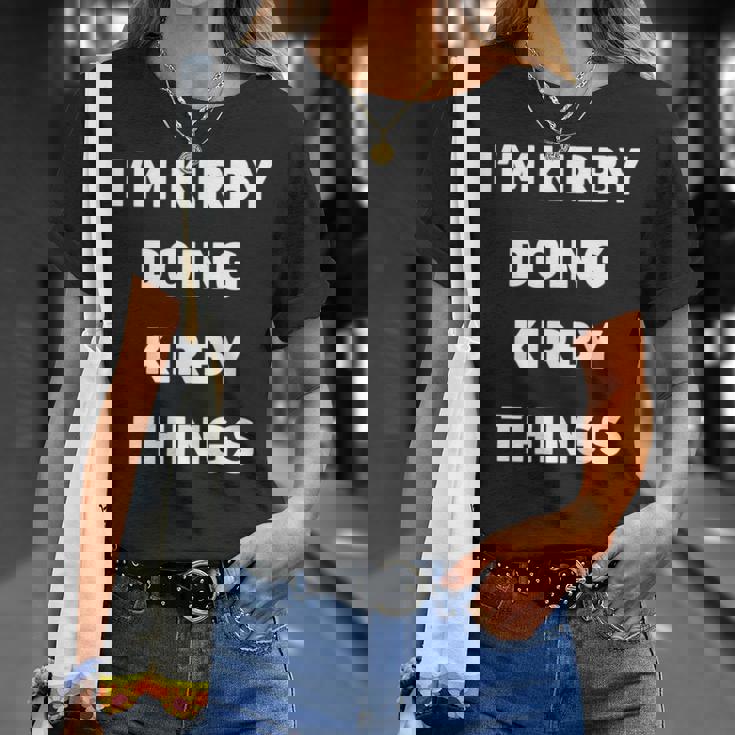 カービィのことをやってるカービィだよ 長袖tシャツ Tシャツ 彼女への贈り物