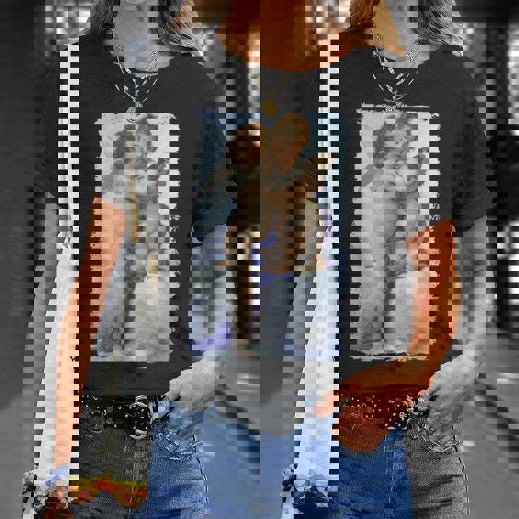 キスエンジェルズ ファーストキス 絵画 天使 キス キューピッド ラブ Tシャツ 彼女への贈り物