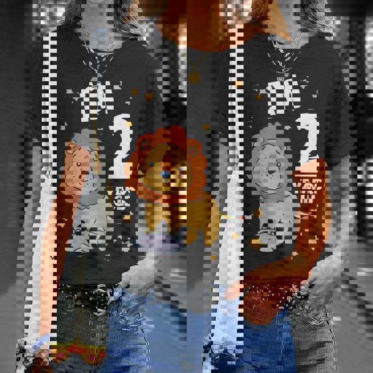 キッズ 2歳の誕生日 ライオン 2歳 男の子 女の子 Tシャツ 彼女への贈り物