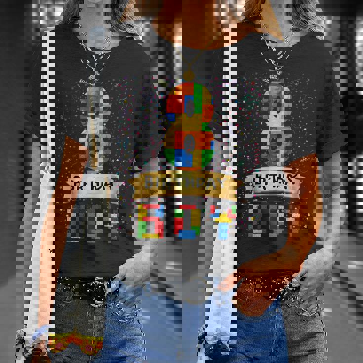 キッズ 8歳の誕生日 男の子 8歳 積み木 8歳の誕生日 男の子 Tシャツ 彼女への贈り物
