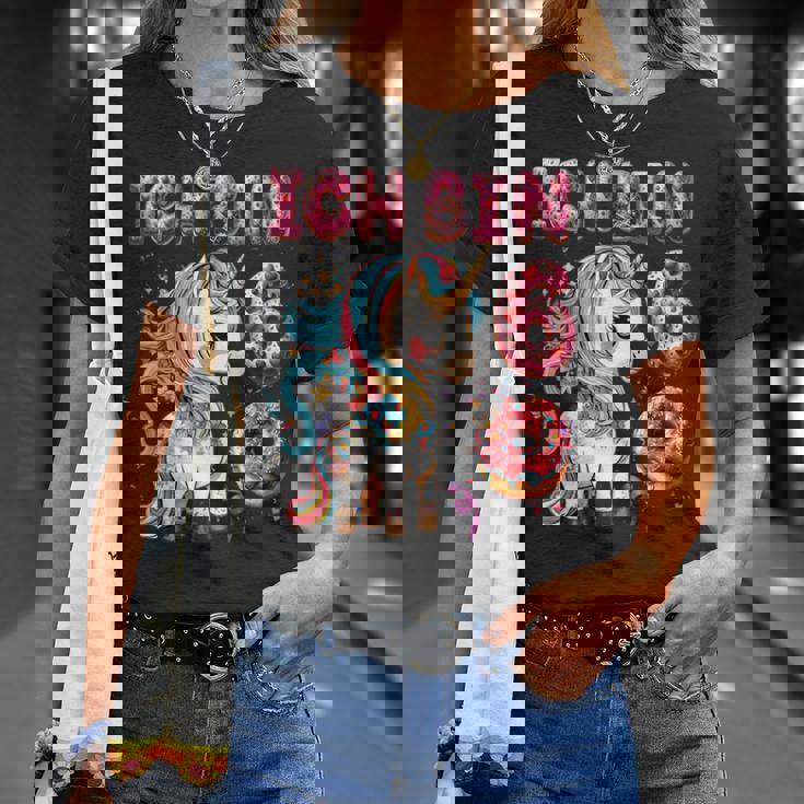 キッズ Kinder Ich Binchon 6 誕生日 ユニコーン 6歳 Tシャツ 彼女への贈り物