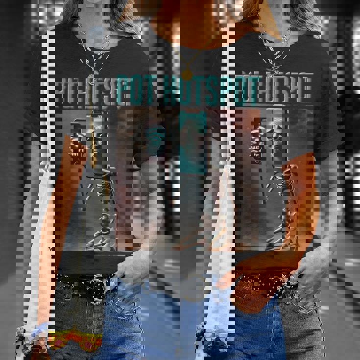 キッズ トレンド ミーム ブレイン ロート イタリアン ポット ホットスポット スケルトン Tシャツ 彼女への贈り物