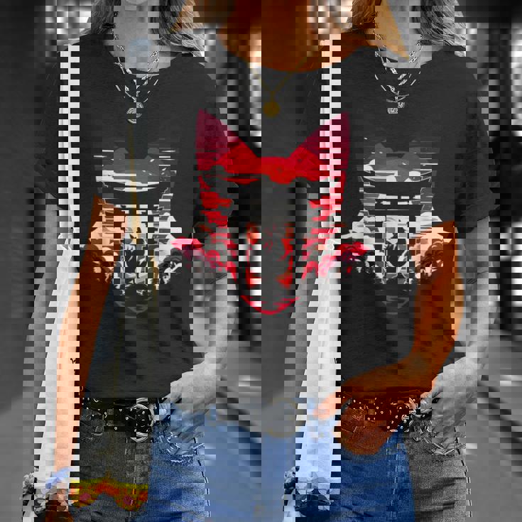 キツネ キツネ 九尾狐シルエット アニメ好き Tシャツ 彼女への贈り物