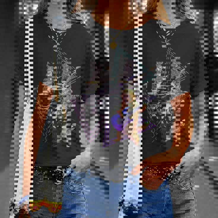 キャットバンド-ベース、ギター、ドラムセットのロックキティ Tシャツ 彼女への贈り物