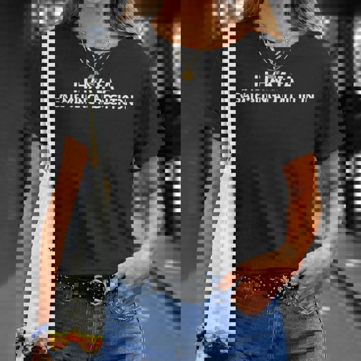 ギャンブル依存症です Tシャツ 彼女への贈り物