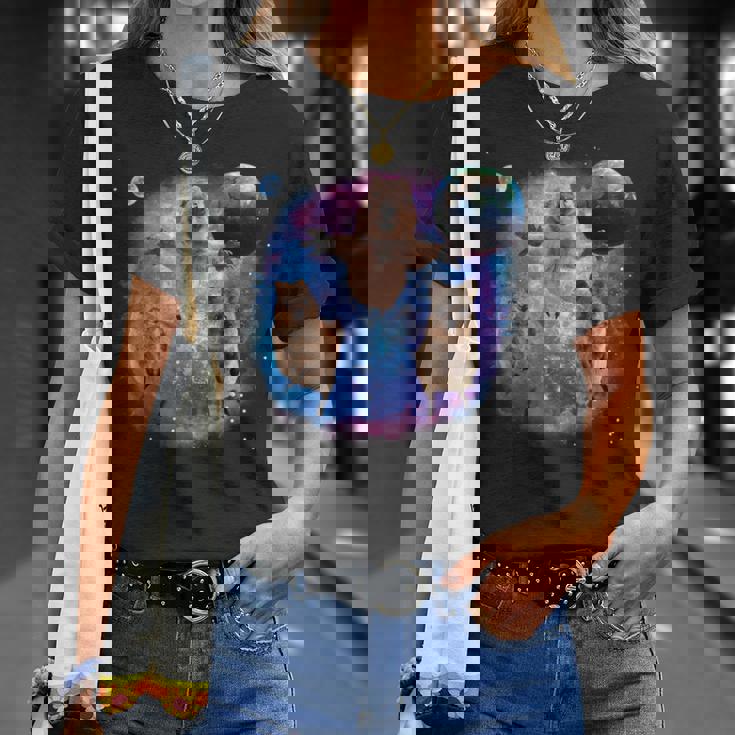 クオッカ、宇宙のクオッカ、オーストラリアの動物クオッカ Tシャツ 彼女への贈り物