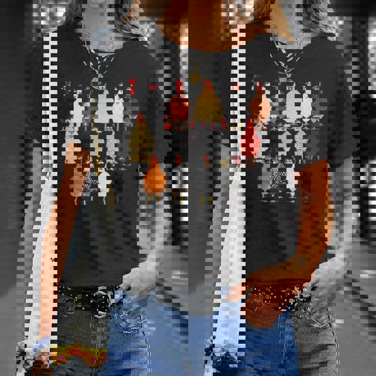 クリスマス チキン スクワッド サンタ 帽子 かわいい チキン ファーム 動物 Tシャツ 彼女への贈り物