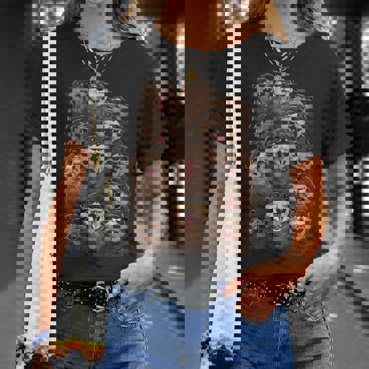 クレイジーカワウソ 長袖tシャツ Tシャツ 彼女への贈り物