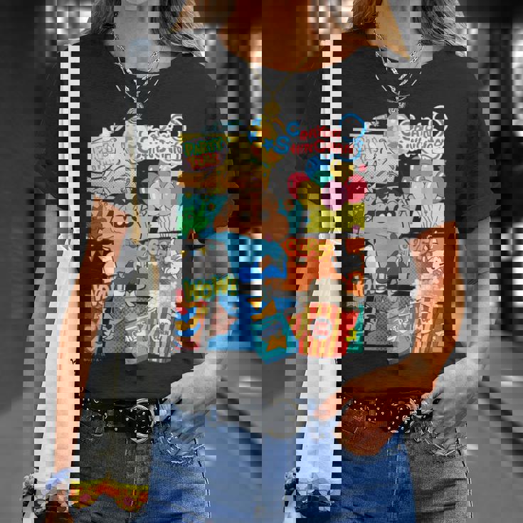 クレヨンしんちゃん アメコミ風のしんちゃん パーティタイム Tシャツ 彼女への贈り物