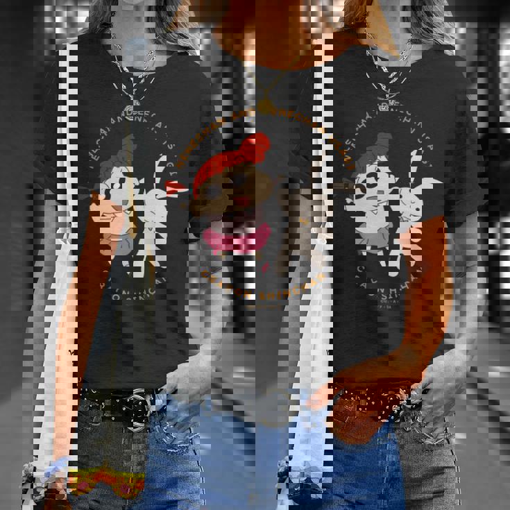 クレヨンしんちゃん ネネちゃんとうさぎ 長袖tシャツ Tシャツ 彼女への贈り物