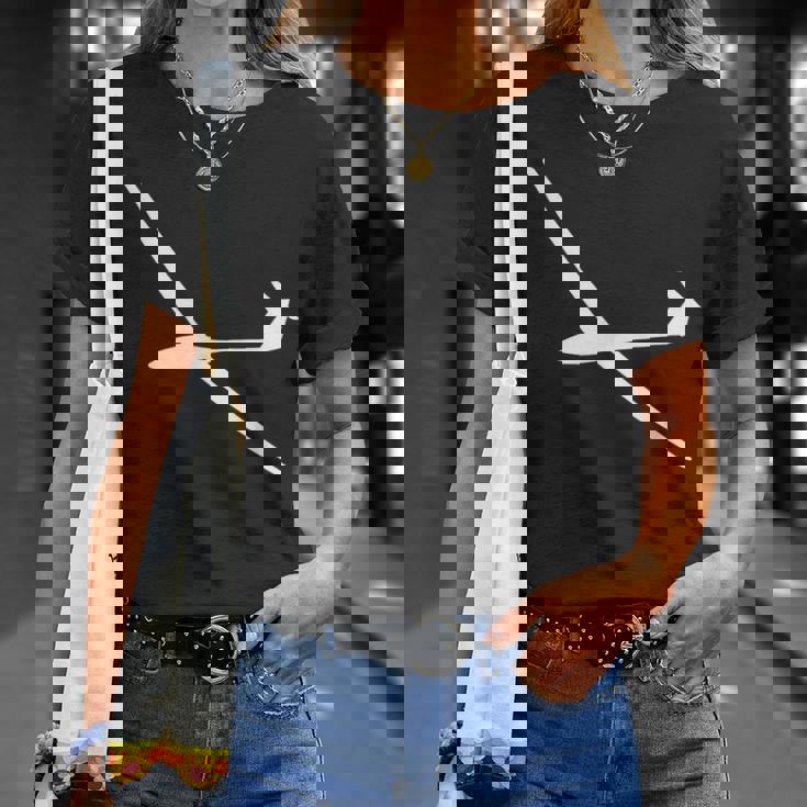 グライダー パイロット 高騰 飛行機 帆船 航空 Tシャツ 彼女への贈り物