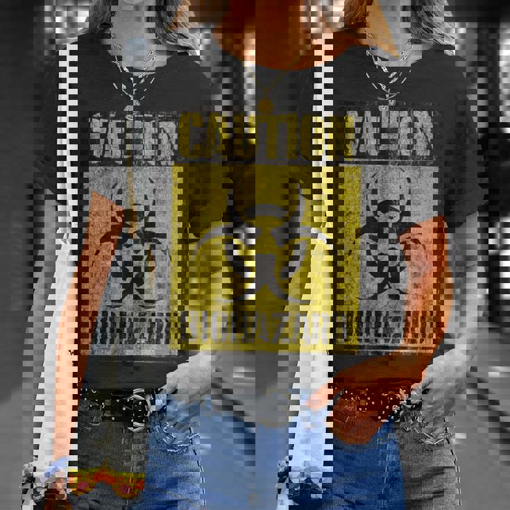 グランジ バイオハザード シンボル 黙示録後 警告サイン Tシャツ 彼女への贈り物