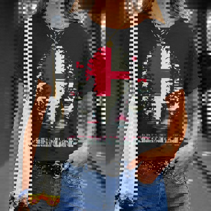 グリーンランドフラッグシャツ、グリーンランドマップ、グリーンランド、レディース、メンズ。 Tシャツ 彼女への贈り物