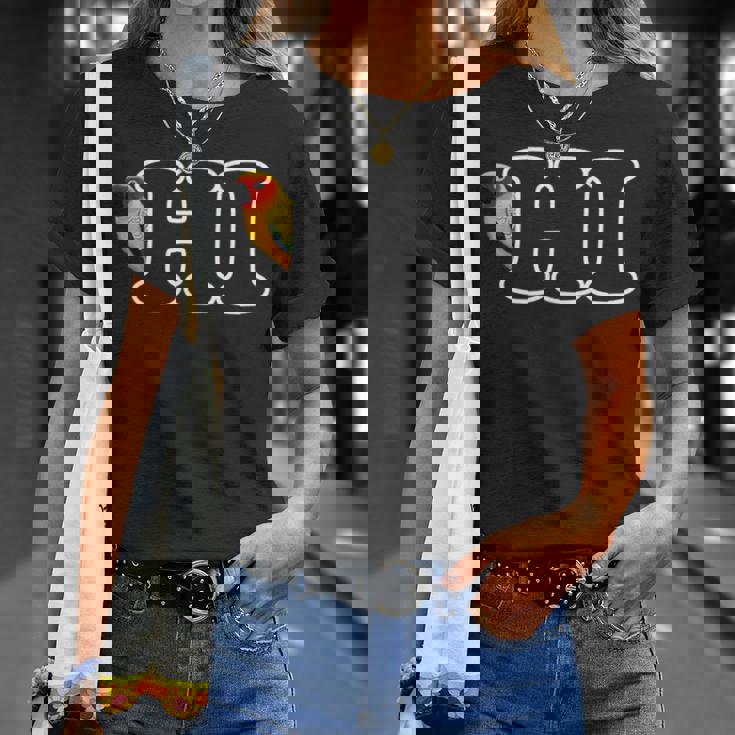 コガネメキシコインコ Hi 鳥 動物 図 バードウォッチング 贈り物 鳥類学者 生物学者 自然科学 Tシャツ 彼女への贈り物