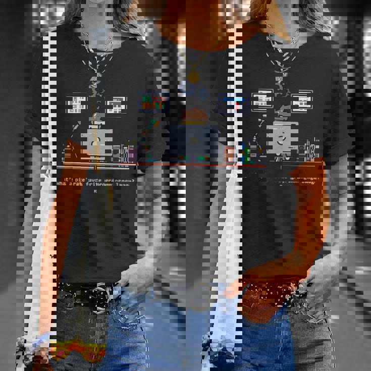 コンピュータサイエンスrプログラマーは海賊 Tシャツ 彼女への贈り物