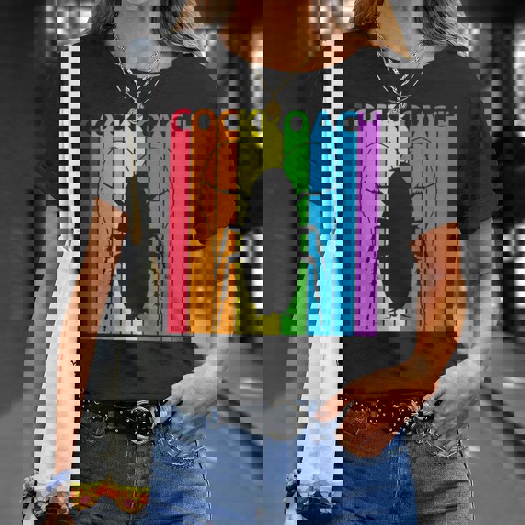 ゴキブリ目 レインボー ゴキブリ目 野生動物 Tシャツ 彼女への贈り物