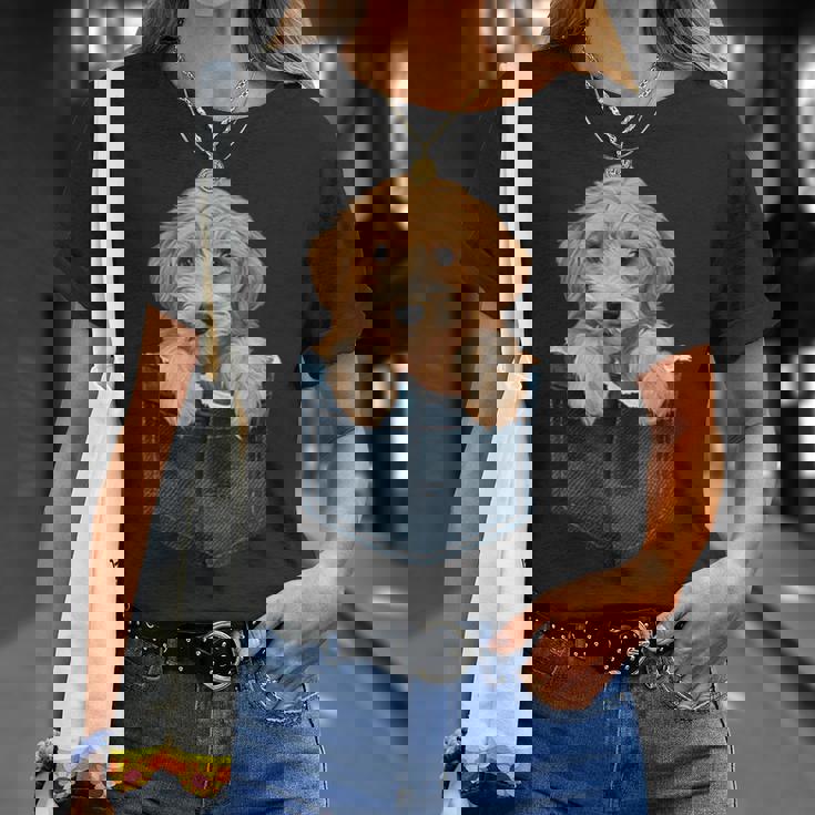 ゴールデンドゥードル 子犬 バッグ かわいい 犬 Tシャツ 彼女への贈り物