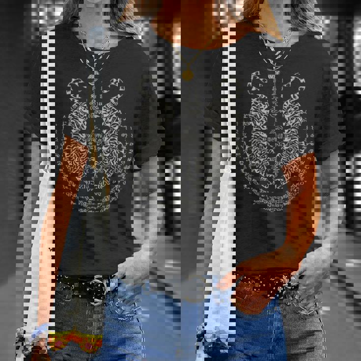 サックヤンタイタトゥーツインタイガームエーマジカルタイギフト Tシャツ 彼女への贈り物