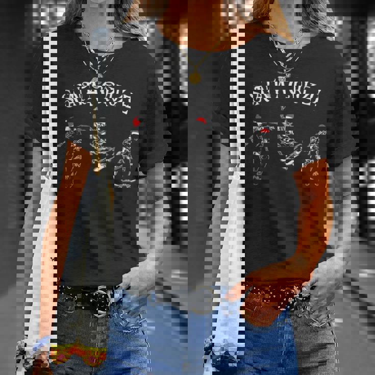 サンタクルーズ スケーター スケートボード クリスマス ハロウィン コスチューム Tシャツ 彼女への贈り物