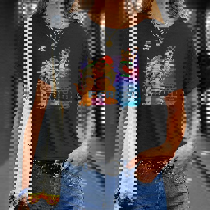 ザ・スーパーマリオギャラクシー・ムービー Bowser Feared Tシャツ 彼女への贈り物