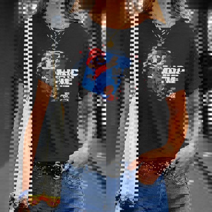 ザ・スーパーマリオギャラクシー・ムービー Timepin Tシャツ 彼女への贈り物