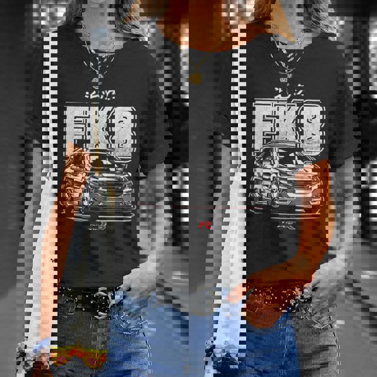 シビック タイプr Fk 8 日本車 Tシャツ 彼女への贈り物