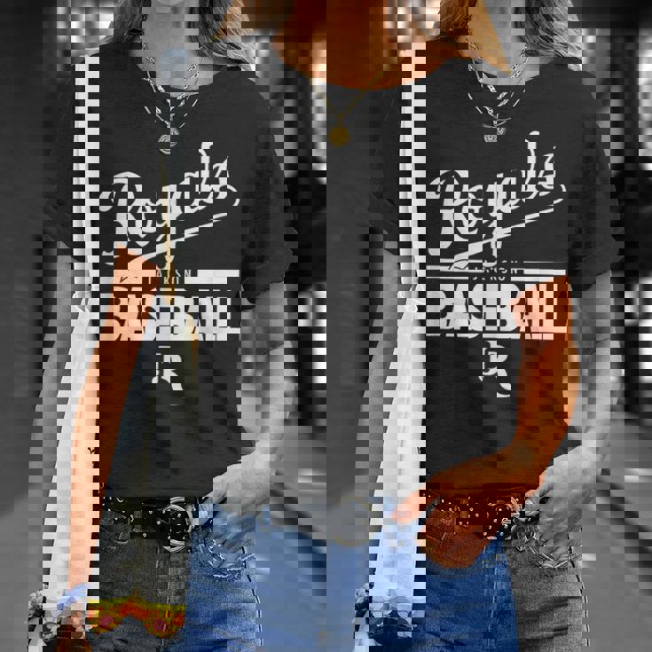 ジャクソン・ロイヤルズベースボールホワイト Tシャツ 彼女への贈り物