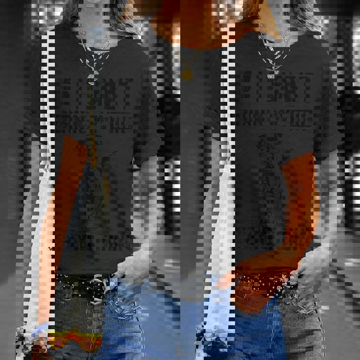 ジャック ラッセル テリア 犬を連れて行けなかったら行かない Tシャツ 彼女への贈り物