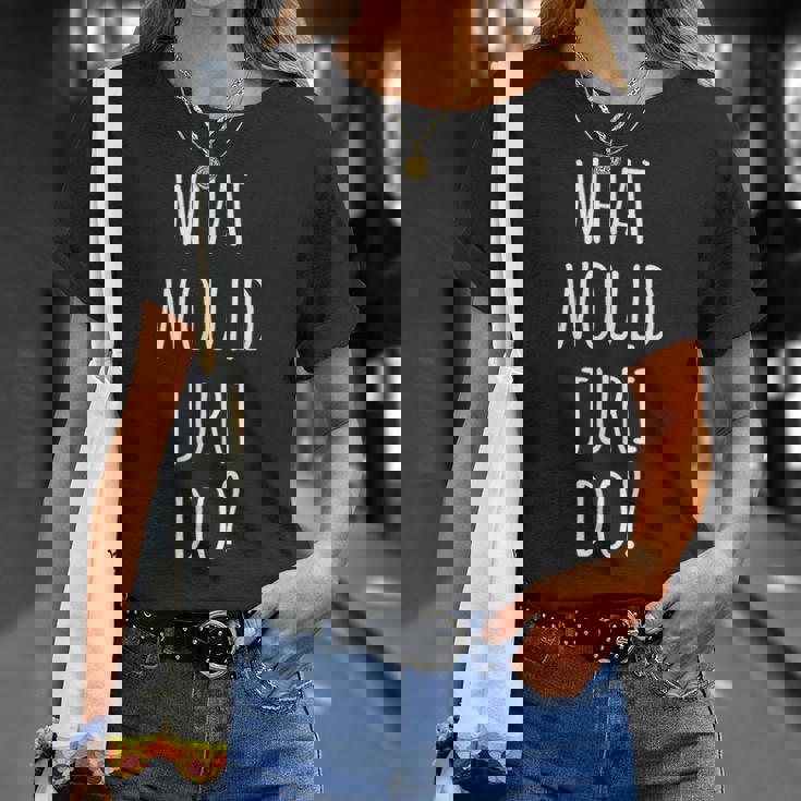 ジュリは何をする おかしなジュリ Tシャツ 彼女への贈り物