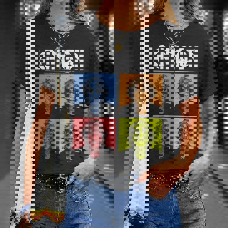 ジョン・レノン カラーブロック 長袖tシャツ Tシャツ 彼女への贈り物