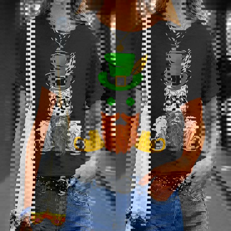 スカル 聖パトリックデー 洋服 ギフト 男性 女性 ビール 長袖tシャツ Tシャツ 彼女への贈り物