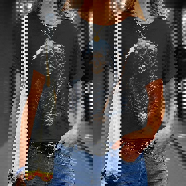スカル死神 Tシャツ 彼女への贈り物