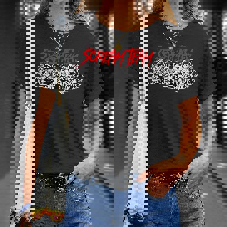 スクリームチーム ホラー映画 長袖tシャツ Tシャツ 彼女への贈り物