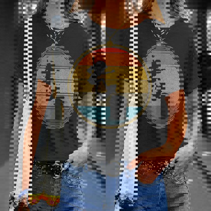 スケーター 女の子 ヴィンテージ レトロ スケートボード スケートボード キッズ Tシャツ 彼女への贈り物