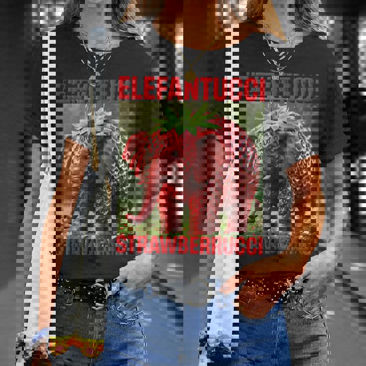 ストロベリーエレファントキッズ ブレイン エレファントゥッチ ストロベルルッチ Tシャツ 彼女への贈り物