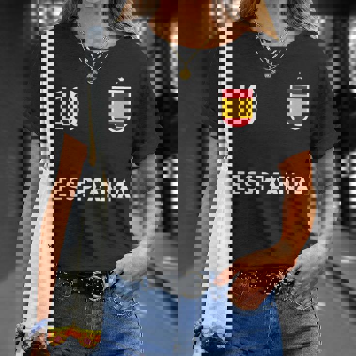 スペイン サッカー フットボール ナンバー10 10ファン Tシャツ 彼女への贈り物