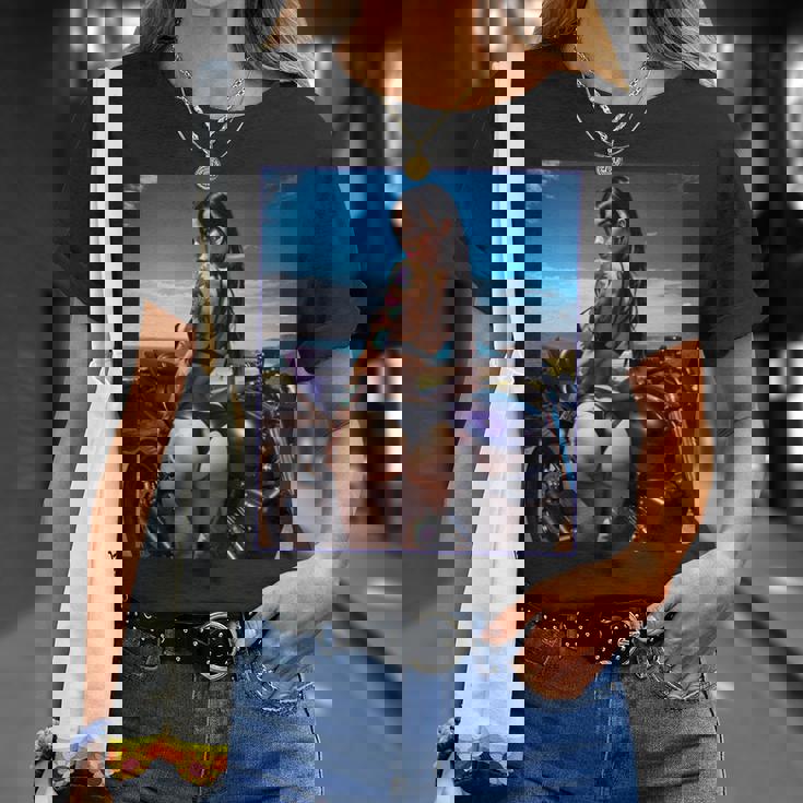 セクシーガールグラフィックtシャツ セクシーなラティーナガール&バイクビーチ。 長袖tシャツ Tシャツ 彼女への贈り物