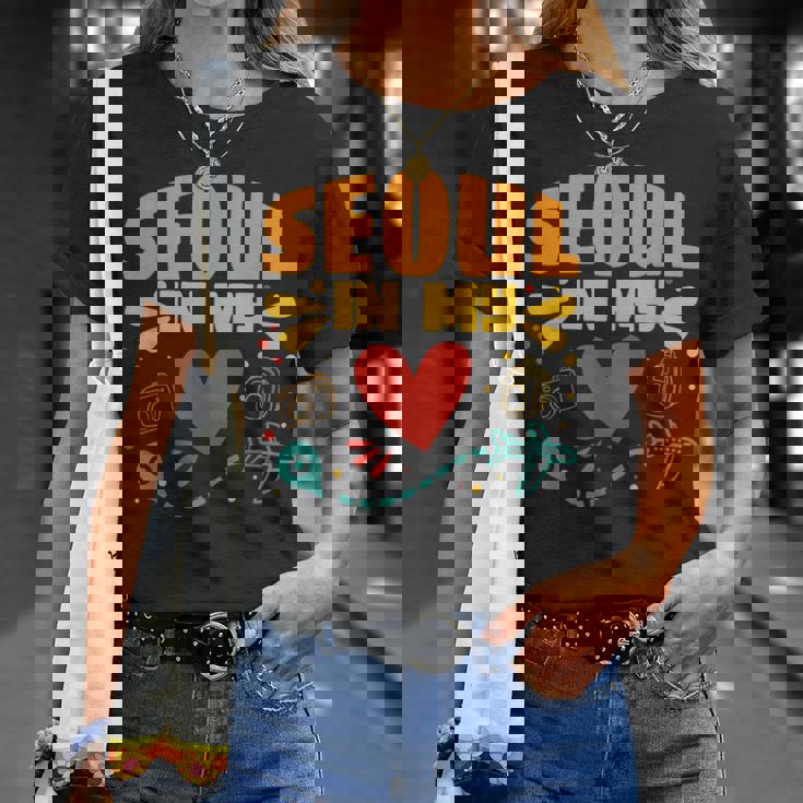 ソウル・イン・マイ・ハート 韓国からのお土産 Tシャツ 彼女への贈り物