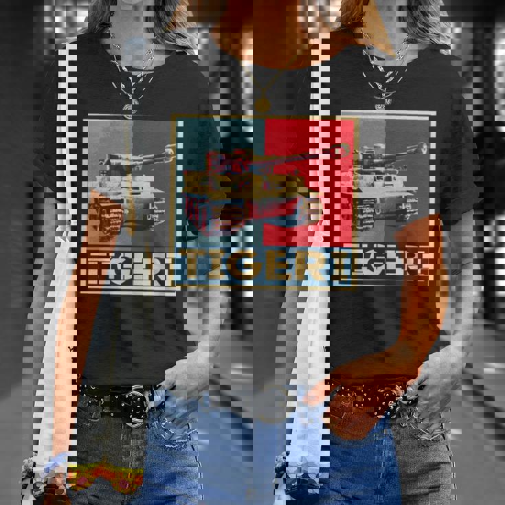 タイガー1装甲vi戦車 Ww2 ドイツ装甲車両 Afvアート 長袖tシャツ Tシャツ 彼女への贈り物