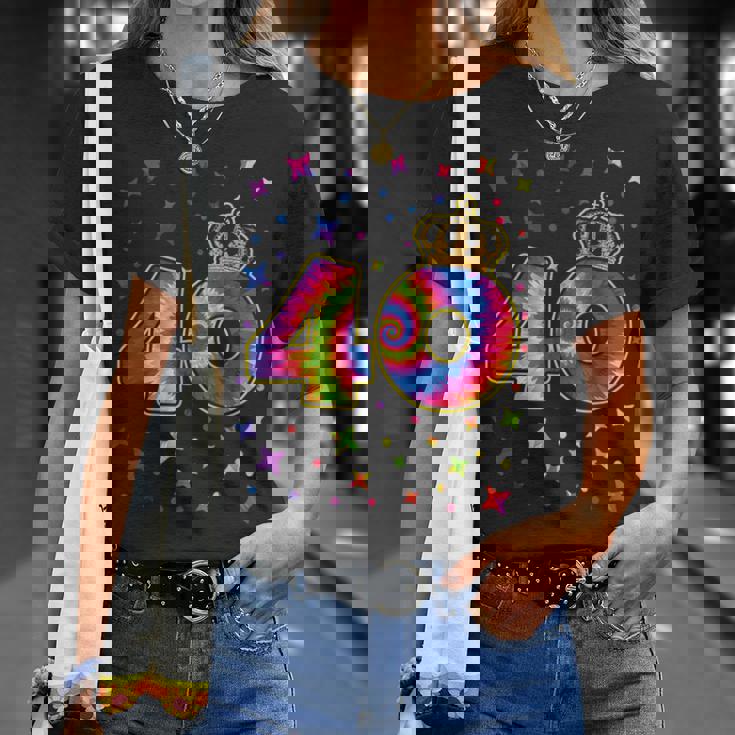 タイダイ 40歳の誕生日パーティー 40歳 お祝い Tシャツ 彼女への贈り物