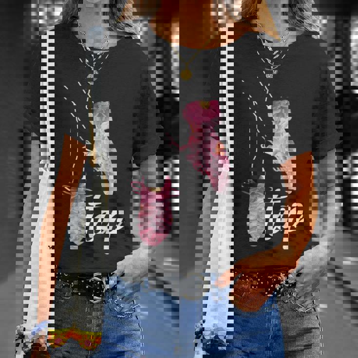 タップダンサー レトロフラワー タップダンサーデザイン タップダンス Tシャツ 彼女への贈り物