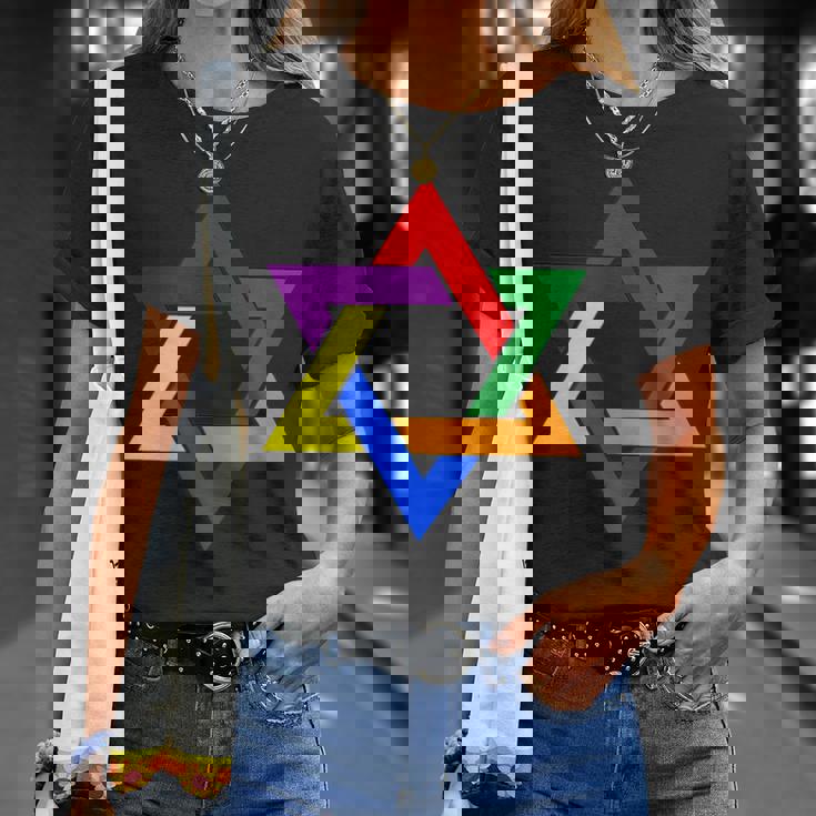 ダビデの星 Lgbt Tシャツ 彼女への贈り物