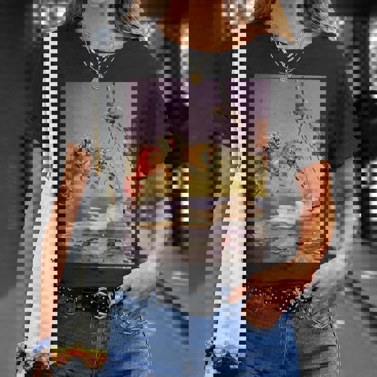 ダリの蜂の飛びによって生じる夢 Tシャツ 彼女への贈り物