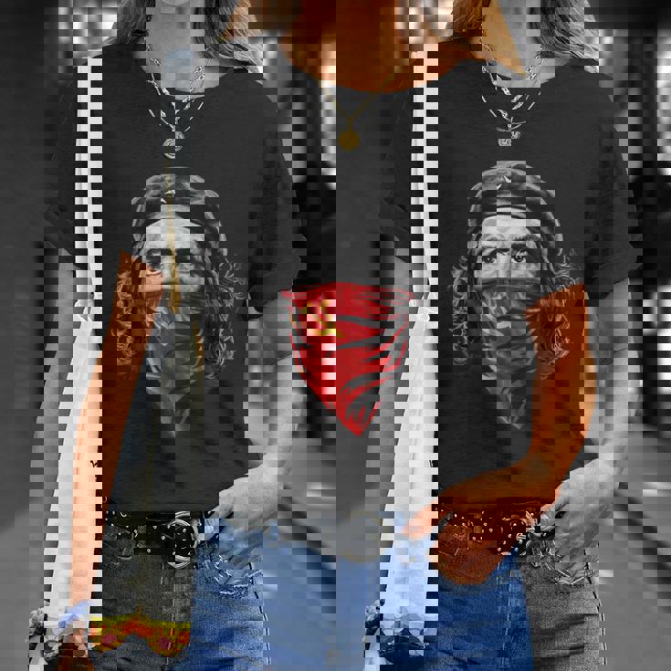 チェゲバラソビエトハンマーと鎌 レッドバンダナ Tシャツ 彼女への贈り物