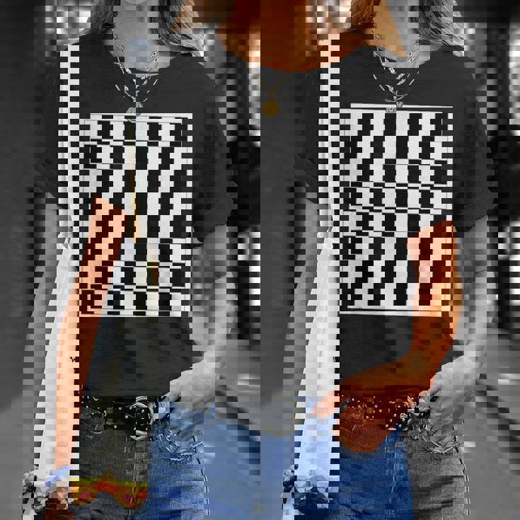 チェッカー柄チェス Tシャツ 彼女への贈り物