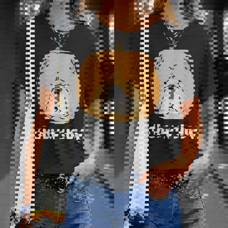 チャウチャウ 脂肪と可愛い ドッグブリード ふわふわチャウチャウ Tシャツ 彼女への贈り物