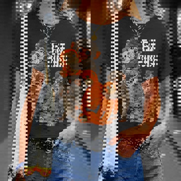 チームパンチ パンチくん 日本 赤ちゃん 猿 かわいい Tシャツ 彼女への贈り物