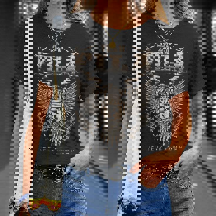 チーム・フィラ・ライフタイム・メンバー-フィラ・ネーム Tシャツ 彼女への贈り物